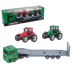 Ciężarówka z naczepą z traktorami 1009014 - Klocki - miniaturka - grafika 1