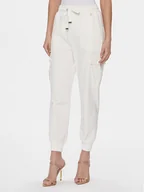 Spodnie damskie - Fracomina Joggery FR24SVC004F432R1 Écru Regular Fit - miniaturka - grafika 1
