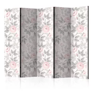Parawan 5-częściowy - Akwarelowe róże II [Room Dividers] (rozmiar 225x172) - Parawany - miniaturka - grafika 1