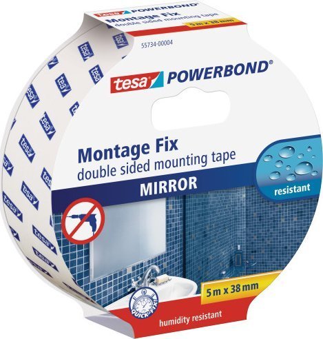 Tesa Powerbond Montageband Spiegel 5m 38mm
