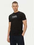 Koszulki męskie - KARL LAGERFELD T-Shirt 755064 552241 Czarny Regular Fit - miniaturka - grafika 1