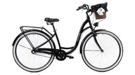 Rowery - Goetze, Rower Miejski Style 28" Alu 3 Biegi Czarny , Kosz - miniaturka - grafika 1