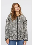 Kurtki damskie - SisterS point Kurtka przejściowa w kolorze czarno-kremowym - miniaturka - grafika 1