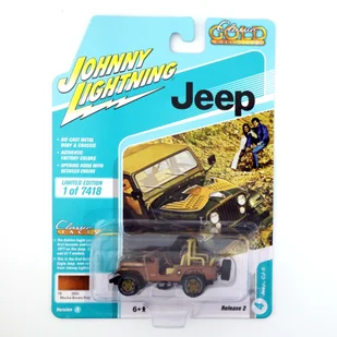 JOHNNY LIGHTNING Classic Gold Collection Jeep CJ-5 Dark Brown JLCG025A - Samochody i pojazdy dla dzieci JOHNNY LIGHTNING Classic Gold Collection Jeep CJ-5 Dark Brown JLCG025A - Samochody i pojazdy dla dzieci - miniaturka - grafika 1