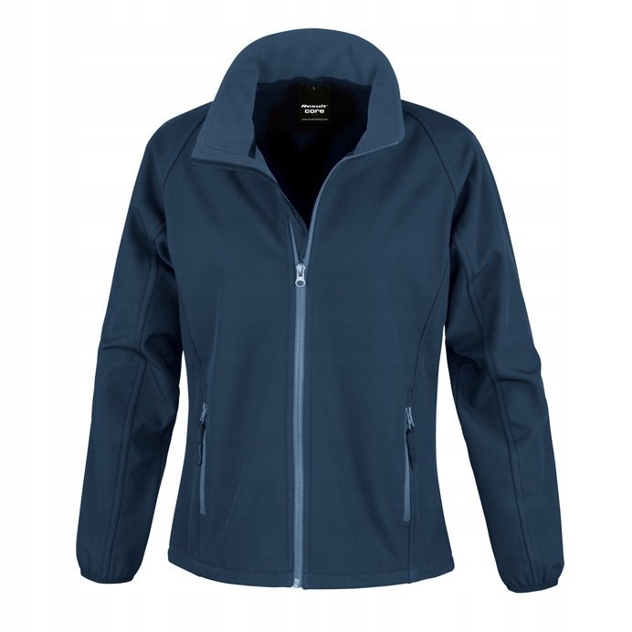 Kurtka damska Soft Shell oddychająca wiatro odporna Granatowy r. XL