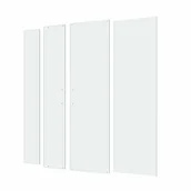 Akcesoria do armatury i ceramiki - Szkło kabiny prostokatnej transparentne Easy 120 X 80 X 190 Sensea - miniaturka - grafika 1