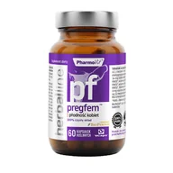 Suplementy naturalne - PHARMOVIT Pharmovit Herballine Pregfem 60 k płodność kobiet PH0047 - miniaturka - grafika 1