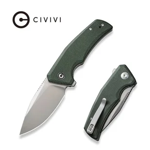 Nóż składany Civivi Regulatron Green Canvas Micarta, Satin Nitro-V (C23006-2) - Noże - miniaturka - grafika 1