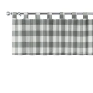 Zasłony - Dekoria Lambrekin na szelkach szaro biała krata 5,5x5,5cm) 130 × 40 cm Quadro 1356-136-13 - miniaturka - grafika 1