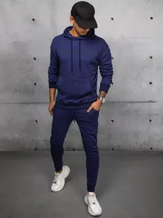 Dres męski granatowy Dstreet AX0679-L - Dresy męskie - miniaturka - grafika 1