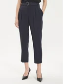 Spodnie damskie - Boss Spodnie materiałowe Tapiah 50490037 Granatowy Regular Fit - miniaturka - grafika 1