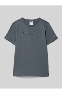 T-shirt z wyhaftowanym logo - Champion - Koszulki i topy damskie - miniaturka - grafika 1