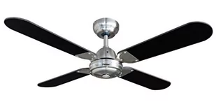 Bestron Bestron Wentylator sufitowy z pilotem DCF42BR 101 cm czarno-srebrny 8712184056774 - Wentylatory łazienkowe - miniaturka - grafika 1