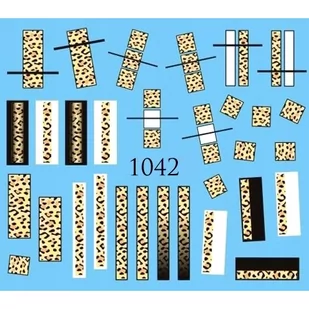 Naklejki wodne na paznokcie PANTERKA - nr 1042 - Sztuczne paznokcie i akcesoria - miniaturka - grafika 2