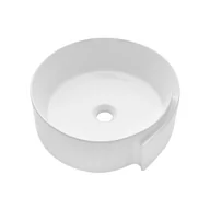 Umywalki - Invena Kordoba umywalka 43 cm nablatowa okrągła biała CE-47-001 - miniaturka - grafika 1