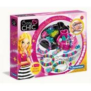 Zabawki kreatywne - Clementoni Crazy Chic kolorowe bransoletki 78415 CL78415 - miniaturka - grafika 1