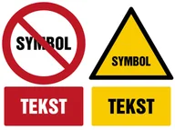 Systemy ekspozycyjne i znaki informacyjne - ZNAK NA ZAMÓWIENIE WZÓR E-003, KN - FOLIA PODŁOGOWA NIEŚWIECĄCA; (100X75MM) - miniaturka - grafika 1