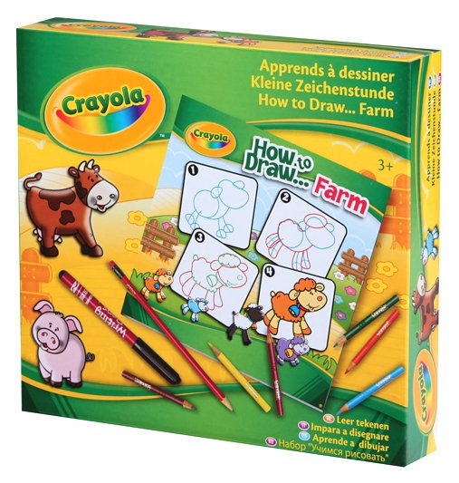 Crayola, zestaw do nauki rysowania Farma
