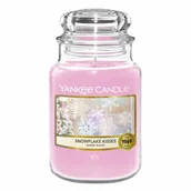 Świece - Yankee Candle Snowflake Kisses Duża Świeca Zapachowa 623G - miniaturka - grafika 1