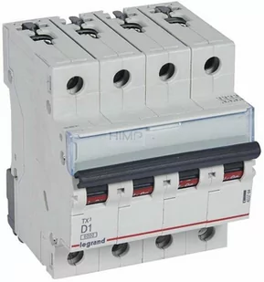 Legrand 403764 WYŁĄCZNIK NADPRĄDOWY S 304 4P D 1A 6000A SERII TX3 - Bezpieczniki elektryczne - miniaturka - grafika 1