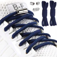 Akcesoria obuwnicze - MOCNE SZNUROWADŁA BEZ WIĄZANIA ELASTYCZNE SZNURÓWKI DO BUTÓW OKRĄGŁE 100CM - miniaturka - grafika 1