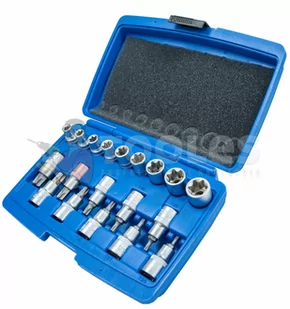 Klucze nasadowe TORX BITY 1/2 E-TORX 19el SILVER - Klucze i nasadki - miniaturka - grafika 2