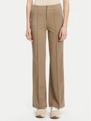 Spodnie damskie - Guess Spodnie materiałowe V5YB11 KCX42 Brązowy Regular Fit - miniaturka - grafika 1