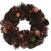 Ozdoby bożonarodzeniowe - Wieniec świąteczny CHRISTMAS PEARL - miniaturka - grafika 1