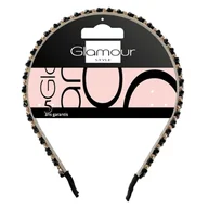 Ozdoby do włosów - Inter-Vion, Opaska do włosów z kryształkami w 2 kolorach - miniaturka - grafika 1