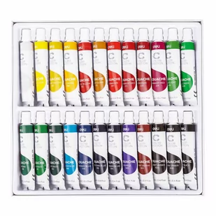 Farby gwaszowe Deli 24 kolory 12ml/tuba - Przybory szkolne - miniaturka - grafika 1