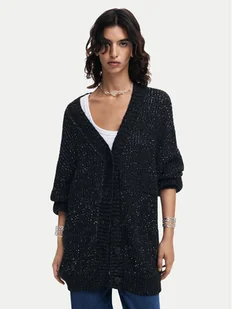 Desigual Kardigan Fredericton 24WWJF22 Czarny Relaxed Fit - Swetry damskie - miniaturka - grafika 1