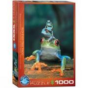 Puzzle - Eurographics Puzzle 1000 elementów. Rodzinka żab - miniaturka - grafika 1
