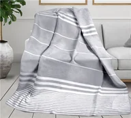 Koce - Koc bawełniany akrylowy 150x200 Elegant popielaty Glamour Greno - miniaturka - grafika 1