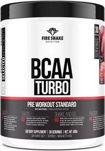 Aminokwasy Fire Snake BCAA Turbo z Beta Alaniną 400 g Jar Tropical (5903268530416) - Aminokwasy - miniaturka - grafika 1