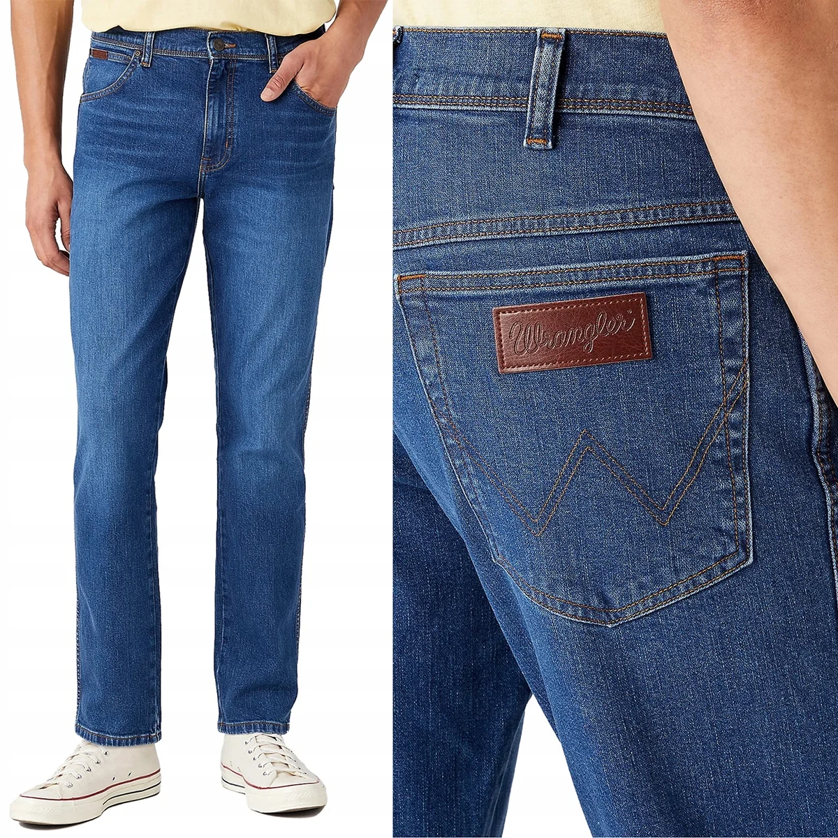 Wrangler Texas Slim Game On lekko dopasowane spodnie jeansowe W30 L34