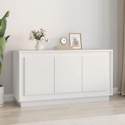 Szafki do salonu - Szafka, biała, 102x35x55 cm, materiał drewnopochodny Lumarko! - miniaturka - grafika 1