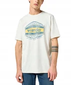 Koszulki męskie - T-shirt Wrangler AMERICANA TEE 112357378 Vintage White XXL - miniaturka - grafika 1