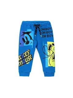 Spodnie i spodenki dla dziewczynek - Original Marines Spodnie dresowe Mickey Mouse DCAV0766NM Niebieski Regular Fit - grafika 1