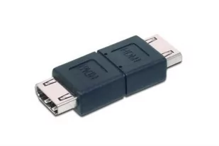 Assmann ASM Adapter HDMI 1.4 HighSpeed Typ HDMI A/HDMI A Ż/Ż czarny AK-330500-000-S - Adaptery i przejściówki - miniaturka - grafika 1
