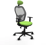 Fotele i krzesła biurowe - Krzesło Biurowe z Zagłówkiem Jorquera Piqueras y Crespo 1D036N1 Pistacjowy - miniaturka - grafika 1