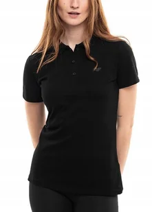 Koszulka Damska Polo 4F T-shirt Bluzka Polówka Sportowa Bawełniana r. XL - Bluzki damskie - miniaturka - grafika 1