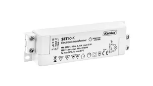 KANLUX Zasilacz halogenowy 20-60W 240V 11.5V SET60-K 1425 KANLUX 1133-952AA-YY124 - Zasilacze i transformatory - miniaturka - grafika 1