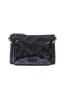 Torebki damskie - Desigual Womens Fabric Across Body Bag, czarny, U - grafika 1