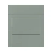 Fronty meblowe - Front kuchenny do szafki z 3 szufladami Ashmead 60 cm zielony - miniaturka - grafika 1