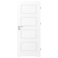 Drzwi wewnętrzne - Skrzydło łazienkowe Trim 80 prawe biały - miniaturka - grafika 1