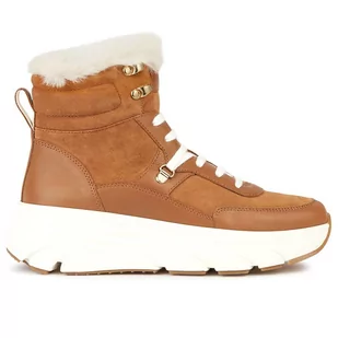 Buty Geox D Diamanta D36UFD02285C6001 - brązowe - Sneakersy damskie - miniaturka - grafika 4