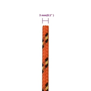 Linka żeglarska, pomarańczowa, 3 mm, 25 m, polipropylen - Żeglarstwo - miniaturka - grafika 7