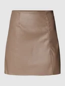 Spódnice - Spódnica mini z imitacji skóry model ‘CLARA’ - miniaturka - grafika 1