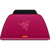 Akcesoria do Playstation - Razer Universal Quick Charging Stand for PlayStation 5 Cosmic Red 01900300-R3M1 - miniaturka - grafika 1