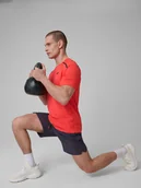 Spodenki męskie - 4F Spodenki treningowe szybkoschnące męskie - szare XXL - miniaturka - grafika 1